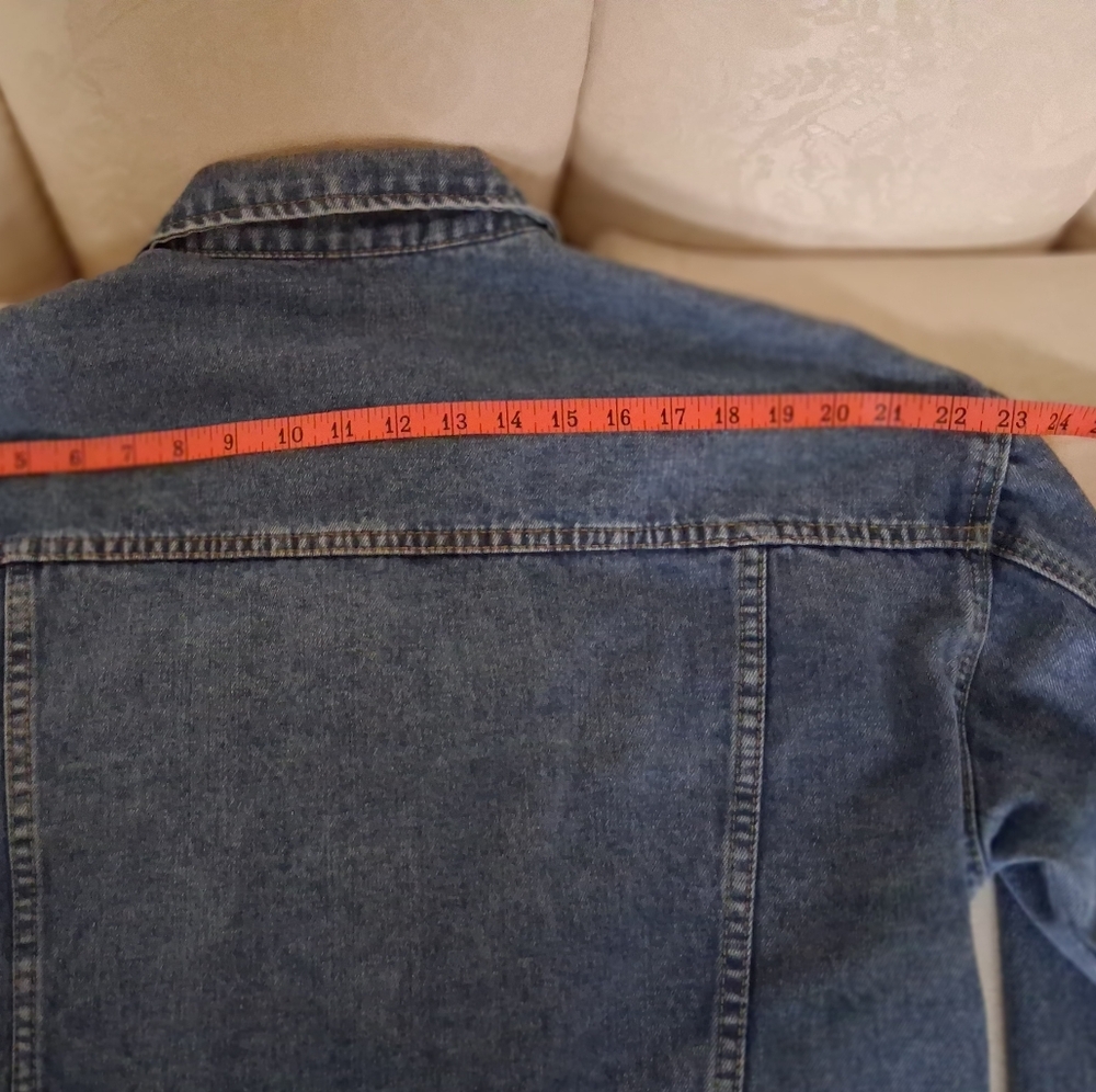 Nali Collection Blue Denim Crystal Studded Jacket Size S/M - Picture 9 of 14